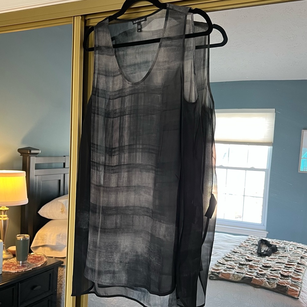 EUC Eileen Fisher Tunic Tank Blouse
